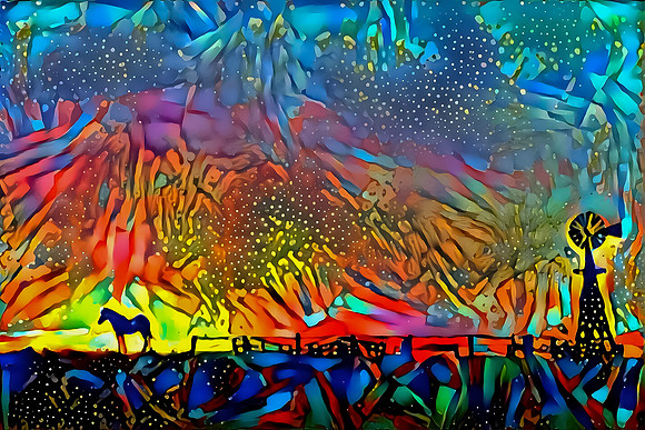 Sunset Horse