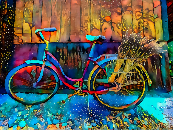 Old Tymey Lavender Bike