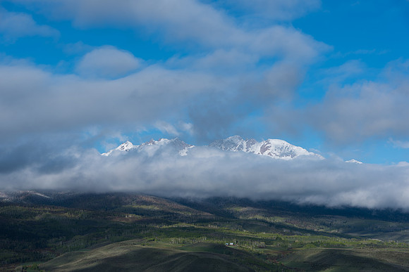 Gore Range Hiding in Clouds