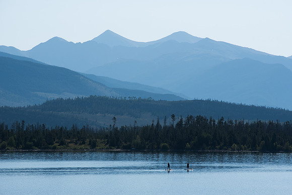 Paddleboard under the divide