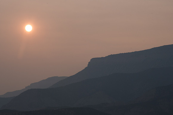 Mesa sunset fireglow