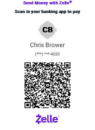 Zelle QR code Chris Brower Photography