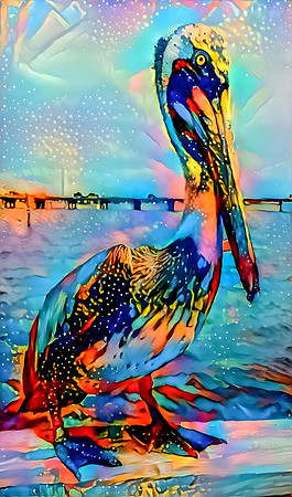 Dockside Pelican